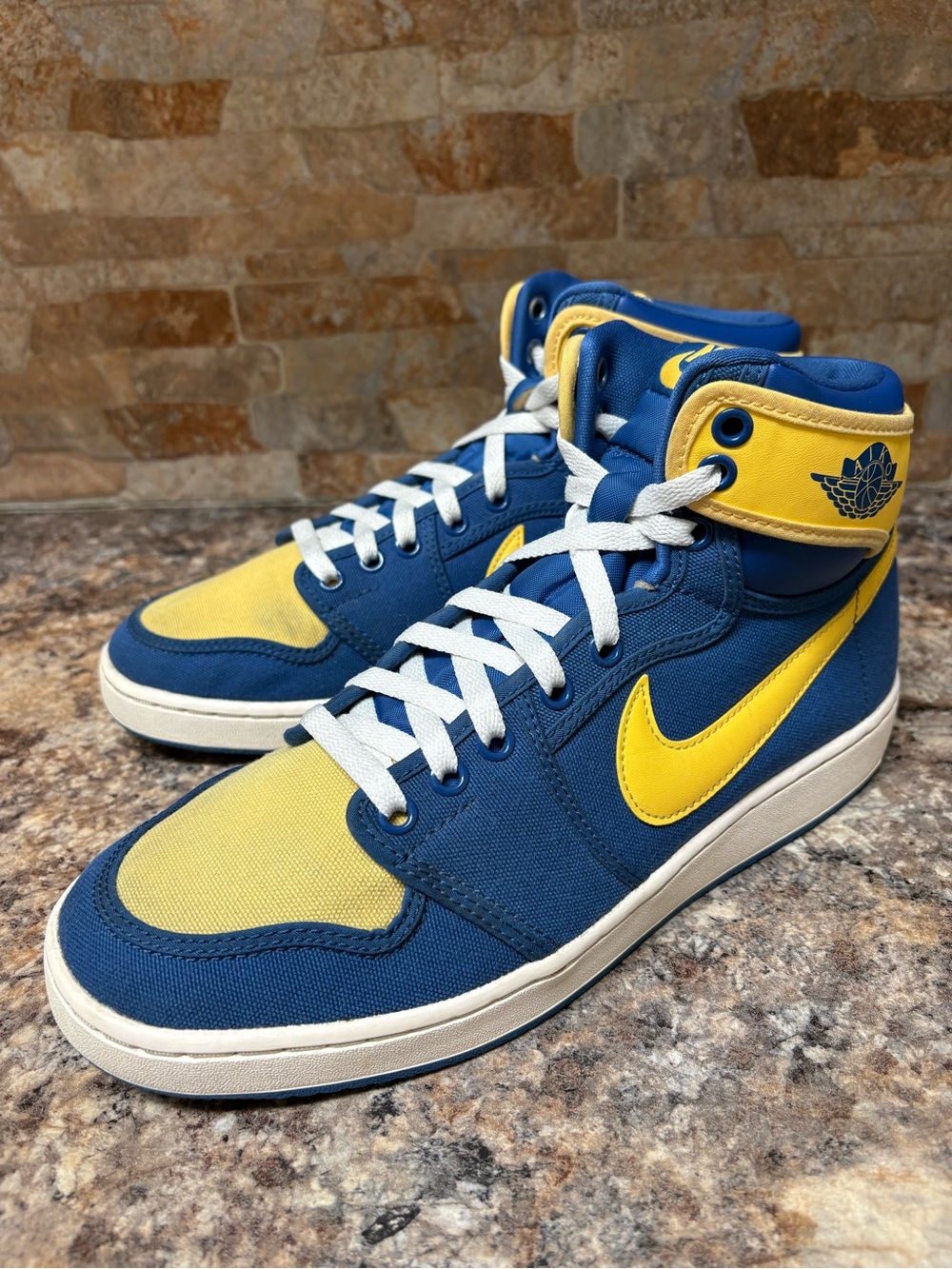 Air Jordan 1 AJKO High Laney Blue Yellow DO5047-407 Size 9